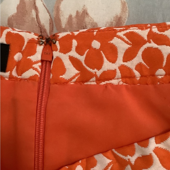 Jones New York Collections skirt flowers orange white size 12P like new … - Picture 7 of 14